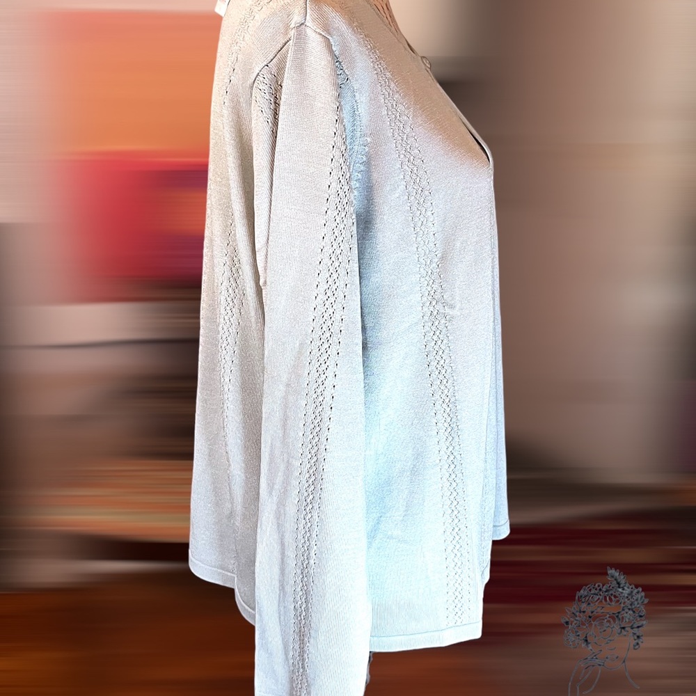 Talbots Silk Blend One Button Cardigan New W Tags Size XL - Picture 4 of 6